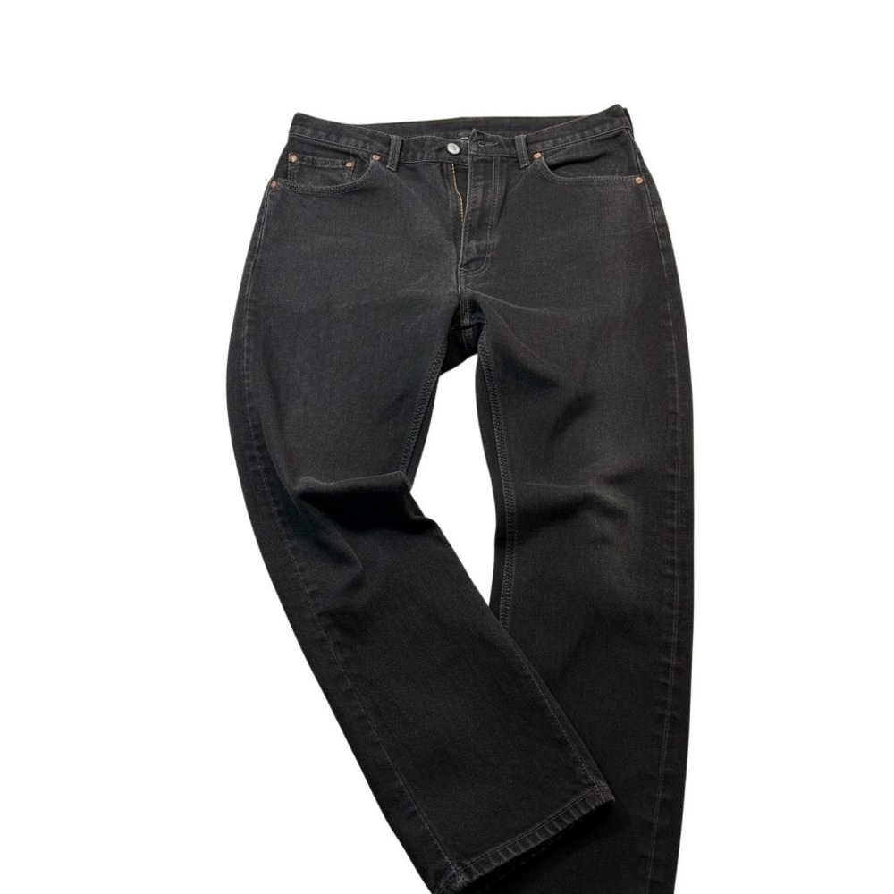 Vintage Levis 505 Jeans Mens 40x32 Gray Denim Regular Fit Straight Leg Charcoal